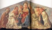 Fra Filippo Lippi, Madonna of Humility with Angels and Carmelite Saints